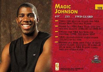 1996-97 Topps Stars #122 Magic Johnson Back