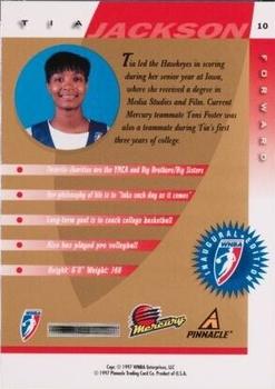 1997 Pinnacle Inside WNBA - Executive Collection #10 Tia Jackson Back