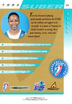 1997 Pinnacle Inside WNBA - Executive Collection #15 Tora Suber Back