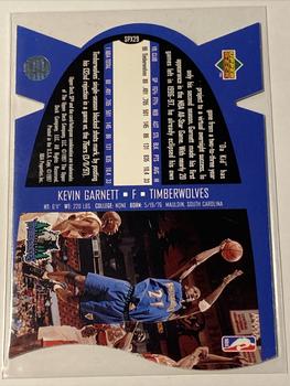 1997 SPx - Gold #SPX29 Kevin Garnett Back