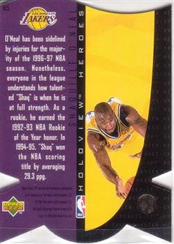 1997 SPx - Holoview Heroes #H15 Shaquille O'Neal Back