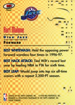 1997-98 Bowman's Best - Best Cuts Atomic Refractors #BC4 Karl Malone Back