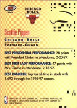1997-98 Bowman's Best - Best Cuts Refractors #BC3 Scottie Pippen Back