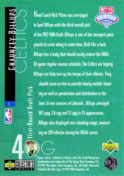 1997-98 Collector's Choice - Draft Pick Exchange #3 Chauncey Billups Back