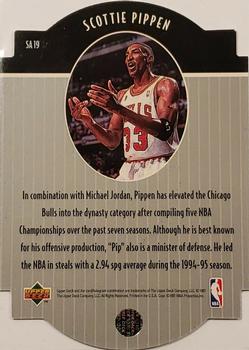 1997-98 Collector's Choice - Star Attractions Gold #SA19 Scottie Pippen Back