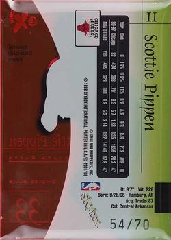 1997-98 E-X2001 - Essential Credentials Future #11 Scottie Pippen Back