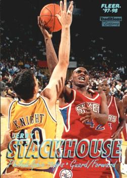 1997-98 Fleer - Traditions Tiffany #42 Jerry Stackhouse Front