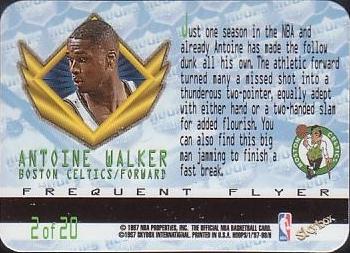 1997-98 Hoops - Frequent Flyer Club Upgrade #2 Antoine Walker Back