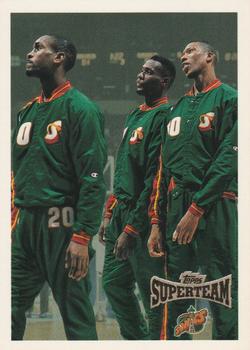 1996-97 Topps - Super Teams #NNO Seattle SuperSonics Front