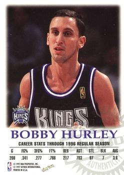 1997-98 SkyBox Premium - Autographics Century Marks #NNO Bobby Hurley Back