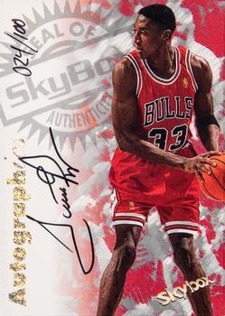 1997-98 SkyBox Premium - Autographics Century Marks #NNO Scottie Pippen Front