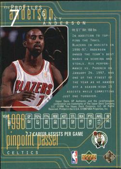 1997-98 SP Authentic - ProFiles Level 2 #P36 Kenny Anderson Back