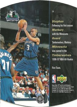 1997-98 SPx - Bronze #26 Stephon Marbury Back