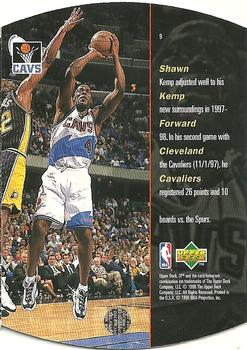 1997-98 SPx - Bronze #9 Shawn Kemp Back