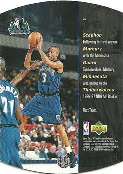 1997-98 SPx - Gold #26 Stephon Marbury Back