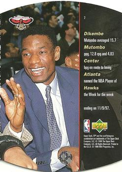 1997-98 SPx - Sky #2 Dikembe Mutombo Back