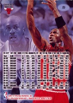 1996-97 Ultra #16 Michael Jordan Back