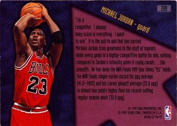 1996-97 Ultra #280 Michael Jordan Back
