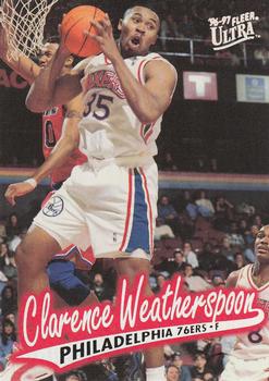 1996-97 Ultra #84 Clarence Weatherspoon Front