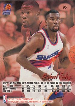 1996-97 Ultra #85 Michael Finley Back