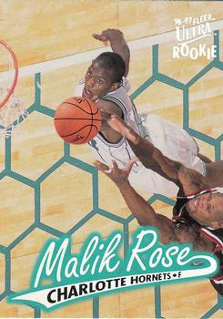 1996-97 Ultra #160 Malik Rose Front