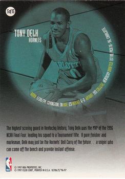 1996-97 Ultra - All-Rookie #5 Tony Delk Back