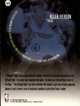 1996-97 Ultra - All-Rookie #7 Allen Iverson Back