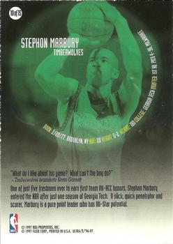 1996-97 Ultra - All-Rookie #10 Stephon Marbury Back