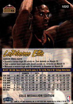 1997-98 Ultra - Gold Medallion #102G LaPhonso Ellis Back