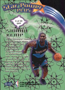 1997-98 Ultra - Star Power Plus #6 SPP Shawn Kemp Back