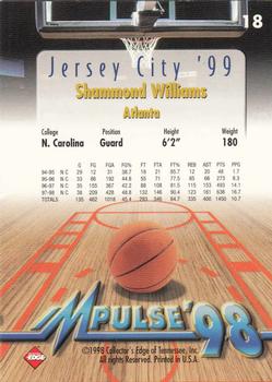 1998 Collector's Edge Impulse - Jersey City '99 #18 Shammond Williams Back