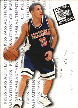 1998 Press Pass Authentics - Hang Time #2 Mike Bibby Front