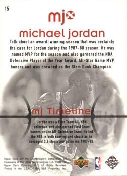 1998 Upper Deck MJx #15 Michael Jordan Back