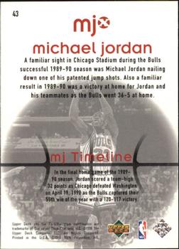 1998 Upper Deck MJx #43 Michael Jordan Back