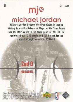 1998 Upper Deck MJx #57 Michael Jordan Back