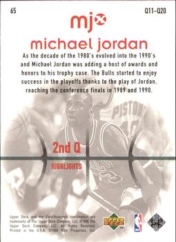 1998 Upper Deck MJx #65 Michael Jordan Back