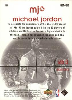 1998 Upper Deck MJx #127 Michael Jordan Back