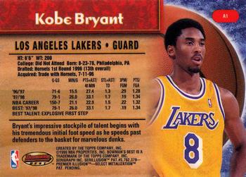 1998-99 Bowman's Best - Autographs #A1 Kobe Bryant Back
