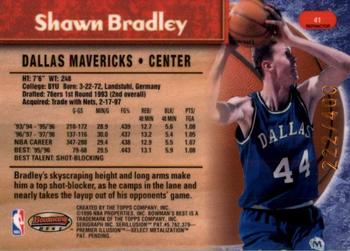 1998-99 Bowman's Best - Refractors #41 Shawn Bradley Back