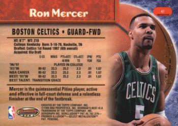 1998-99 Bowman's Best - Refractors #47 Ron Mercer Back