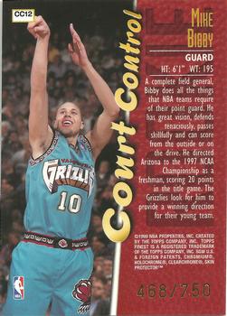 1998-99 Finest - Court Control #CC12 Mike Bibby Back