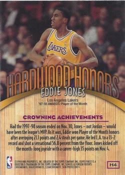1998-99 Finest - Hardwood Honors #H4 Eddie Jones Back