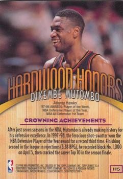 1998-99 Finest - Hardwood Honors #H5 Dikembe Mutombo Back