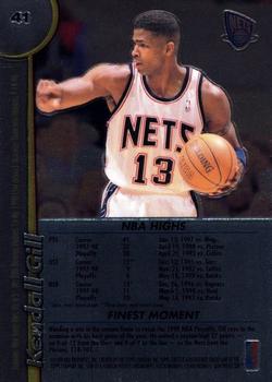 1998-99 Finest - No Protector #41 Kendall Gill Back