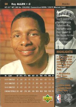 1996-97 Upper Deck #69 Ray Allen Back