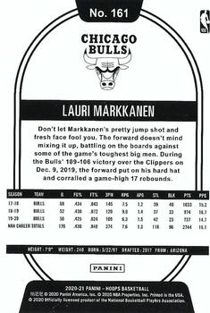 2020-21 Hoops Winter #161 Lauri Markkanen Back