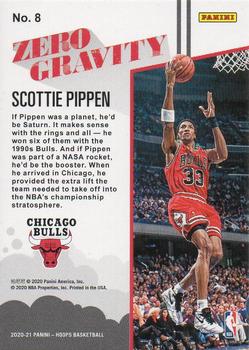 2020-21 Hoops - Zero Gravity Hyper Green #8 Scottie Pippen Back