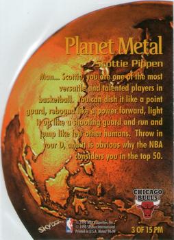 1998-99 Metal Universe - Planet Metal #3 PM Scottie Pippen Back
