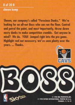 1998-99 SkyBox Thunder - Boss #8 B Shawn Kemp Back