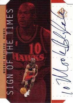 1998-99 SP Authentic - Sign of the Times Bronze #BL Mookie Blaylock Front